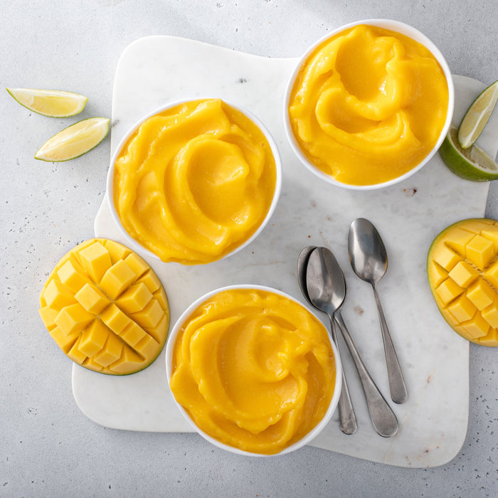 Lemon sorbet created by the Zoomgoods IM540 ice cream maker