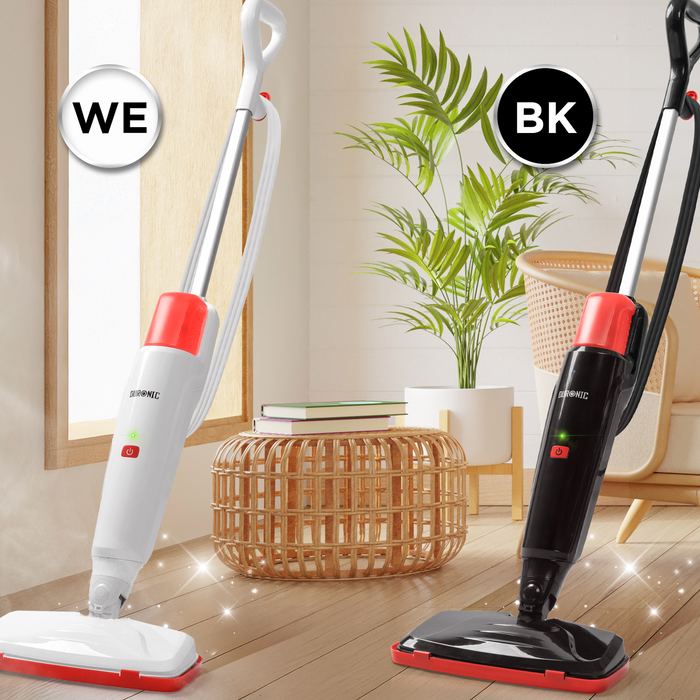 Zoomgoods STM15 electric steam mop aesthetically shown together in living room