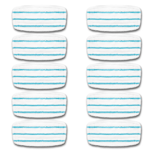 Zoomgoods Steam Mop Pad Refills STM15X10 Replacement Cleaning Pads for the Zoomgoods STM15 Steam Mop Spare Pack of 10 Reusable Microfibre Floor Cloths Only