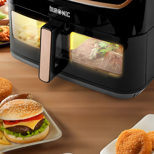 Zoomgoods Large Drawer AFD1 BG Large Drawer ONLY 2024 VERSION ONWARDS, 10L Drawer Specifically for The Zoomgoods AF24 Air Fryer, One Big Sync Cook Cooking Tray for Dual Zone Air Fryer Black Gold