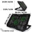 Zoomgoods Laptop Cooling Pad LC3, Ergonomic Cooler Stand for 14"-17.3" Laptops, Adjustable 1400 RPM Fan Speed, 6 Height Levels, LED Lights, Lightweight and Sleek Design for Work, Study, and Gaming