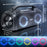 Zoomgoods Portable Boombox BX48, Wireless Bluetooth Speaker with RGB, IPX Waterproof Loudspeaker for Party, Outdoor, Travel, Home Subwoofer with USB Plug in AUX Loud Speakers