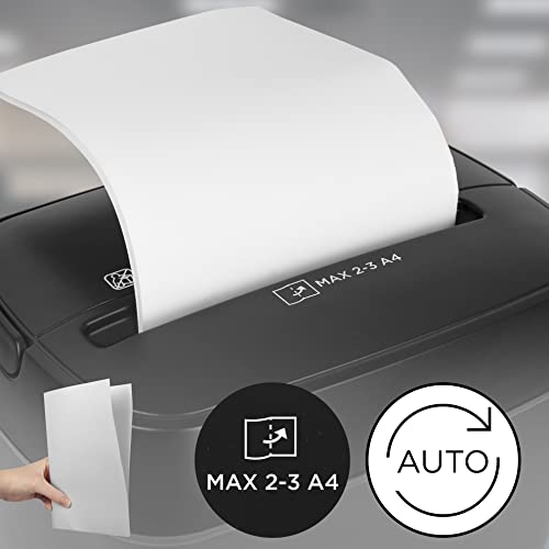 Zoomgoods Cross Cut Paper Shredder PS285 Mini Personal Data Shredders, 3 Sheet Home Office Shredding Machine for Private Documents, Privacy & Security