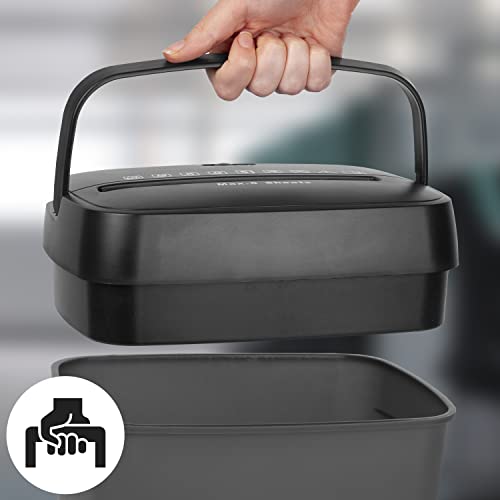 Zoomgoods Cross Cut Paper Shredder PS285 Mini Personal Data Shredders, 3 Sheet Home Office Shredding Machine for Private Documents, Privacy & Security