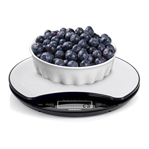 Zoomgoods Digital Kitchen Scale KS3000 Kitchen Scales with Bowl, Weighing Scale, Baking Scale for Cooking Baking Pet Food Postal, Food Scale Weight Scale, Electronic Scale with Backlit LCD Display