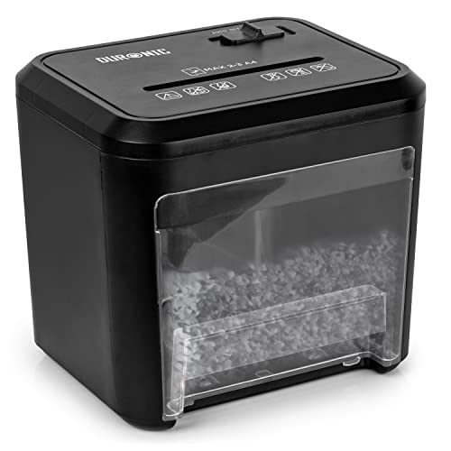 Zoomgoods Cross Cut Paper Shredder PS132 Mini Personal Data Shredders, 3 Sheet Home Office Shredding Machine for Private Documents, Privacy & Security