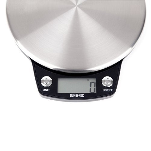 Zoomgoods Digital Kitchen Scale KS6000 RD Kitchen Scales with Bowl, Weighing Scale, Baking Scale for Cooking Baking Pet Food Postal, Food Scale Weight Scale, Electronic Scale with Backlit LCD Display