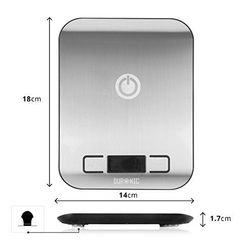 Zoomgoods Digital Kitchen Scales KS1007, Kitchen Weighing Scale for Cooking, Baking, Pet Food, Post, Food, Weight & Electronic Scale with Tare Function