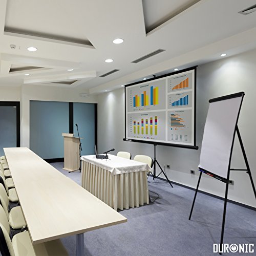 Zoomgoods Tripod Projector Screen TPS86/43 86 Inch Standing Portable Movie Video Projection Screens 4:3 for School Office Home Cinema Theatre with Stand