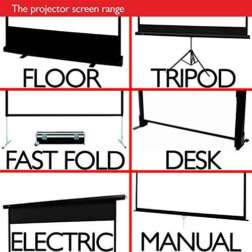 Zoomgoods Tripod Projector Screen TPS86/43 86 Inch Standing Portable Movie Video Projection Screens 4:3 for School Office Home Cinema Theatre with Stand