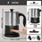 Zoomgoods Milk Frother Electric MF300, Coffee Milk Frothers Steamer, Automatic Hot and Cold Foam Maker Hot Chocolate Machine with Milk Heater and Warmer for Cappuccino, Lattes, Coffees and Matcha