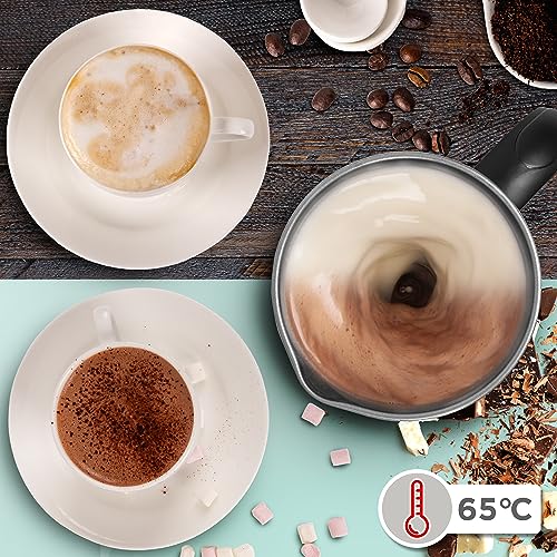 Zoomgoods Milk Frother Electric MF300, Coffee Milk Frothers Steamer, Automatic Hot and Cold Foam Maker Hot Chocolate Machine with Milk Heater and Warmer for Cappuccino, Lattes, Coffees and Matcha