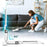 Zoomgoods Steam Mop STM11 Upright High Pressure Steamer Cleaner, Electric Steaming Cleaners Mops, for Cleaning Hard Floors Tiles Vinyl Flooring - White