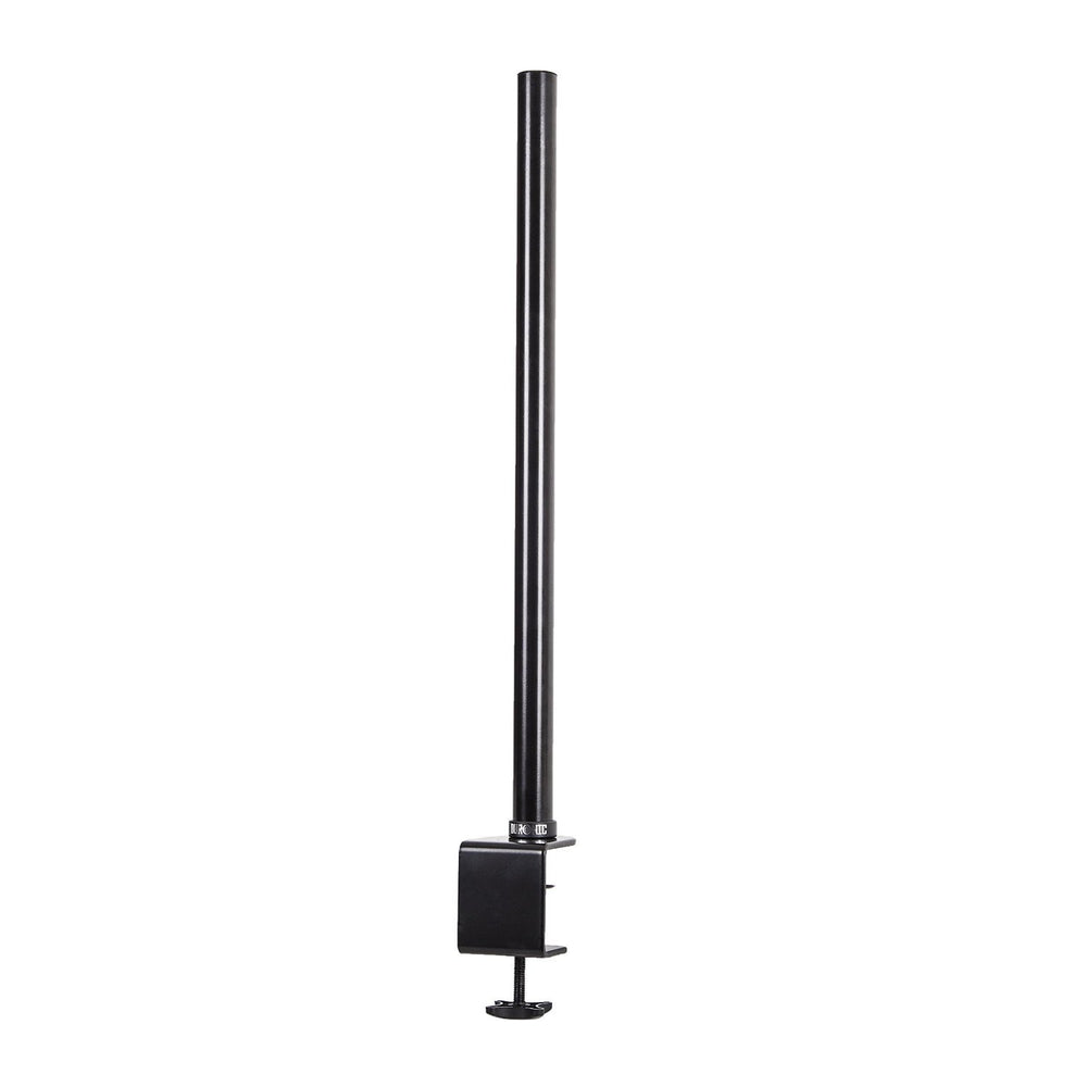 Zoomgoods DM15 DM25 DM35 80cm Pole BLACK | Zoomgoods Monitor Desk Mount Arm Compatible | Black | Steel | Extra Long | 800mm Length | 32mm Diameter | Clamp Included