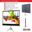 Zoomgoods Tripod Projector Screen TPS86/43 86 Inch Standing Portable Movie Video Projection Screens 4:3 for School Office Home Cinema Theatre with Stand