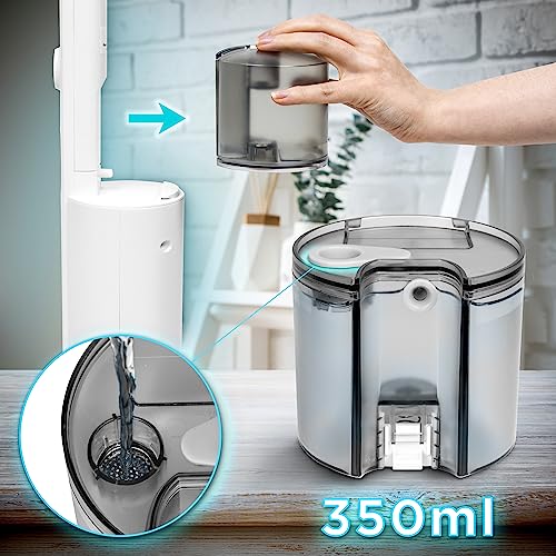 Zoomgoods Steam Mop STM11 Upright High Pressure Steamer Cleaner, Electric Steaming Cleaners Mops, for Cleaning Hard Floors Tiles Vinyl Flooring - White