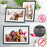 Zoomgoods Digital Photo Frame PF2A BK Frameo 10.1” Electronic Photo Album 800x1200 WiFi Photoframe with Phone App Touchscreen Video Player Black Picture Frame for Birthday Engagement Gifts Family