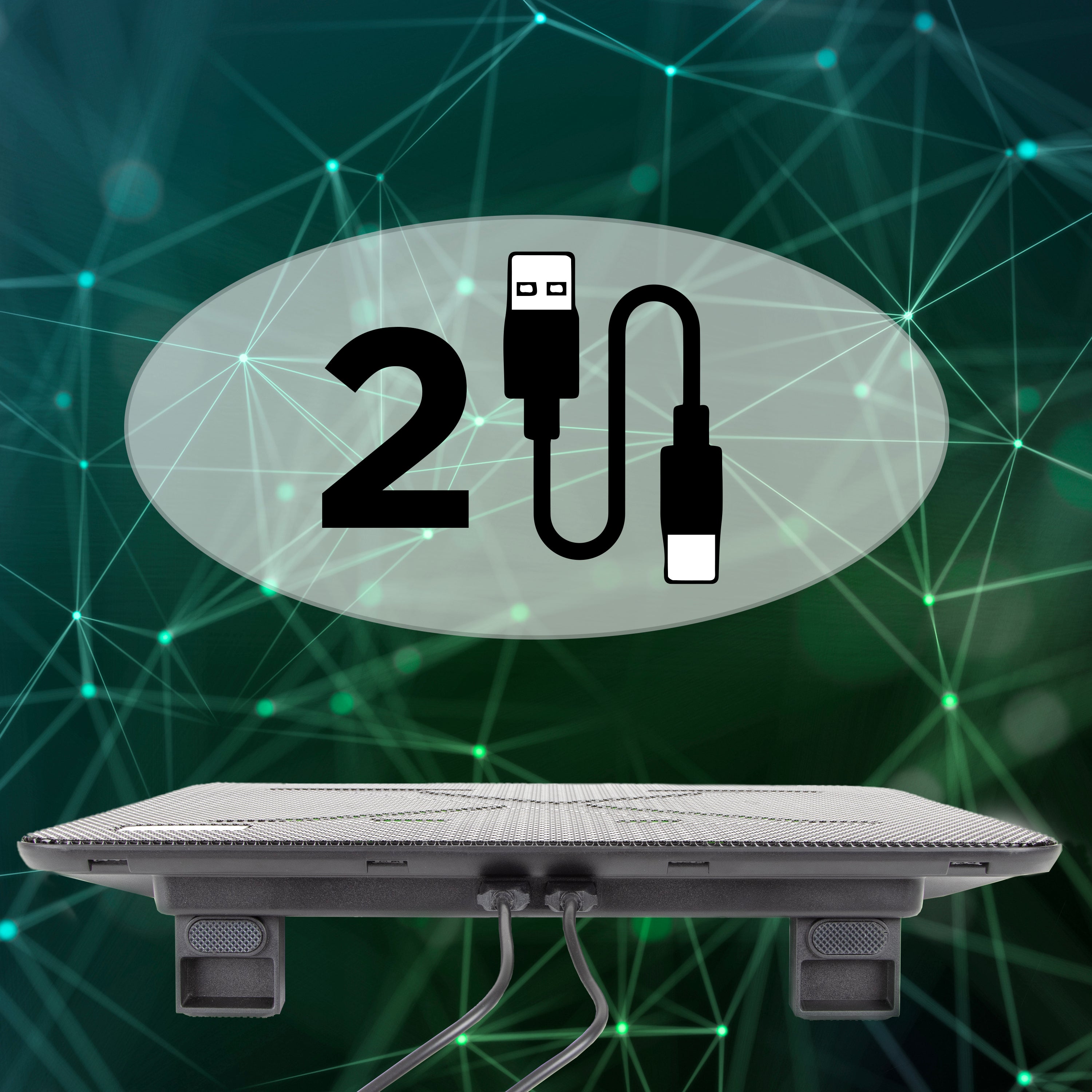 Zoomgoods Laptop Cooling Pad LC2, Ergonomic Cooler Stand for 11