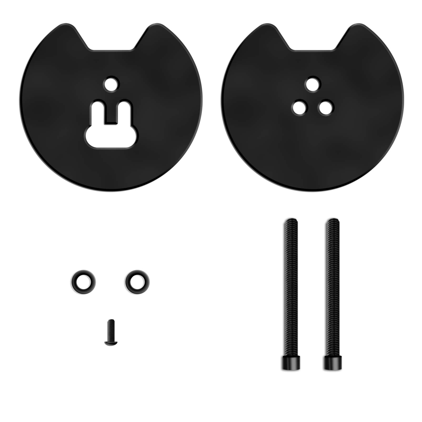 Zoomgoods Grommet 1 for Monitor Arm Stand DM-GR-01 | Adaptor for Fixing Monitor Arm Bracket via a Hole in the Desk | Compatible with DM15, DM25, DM35 and DM45 Ranges | Black Steel