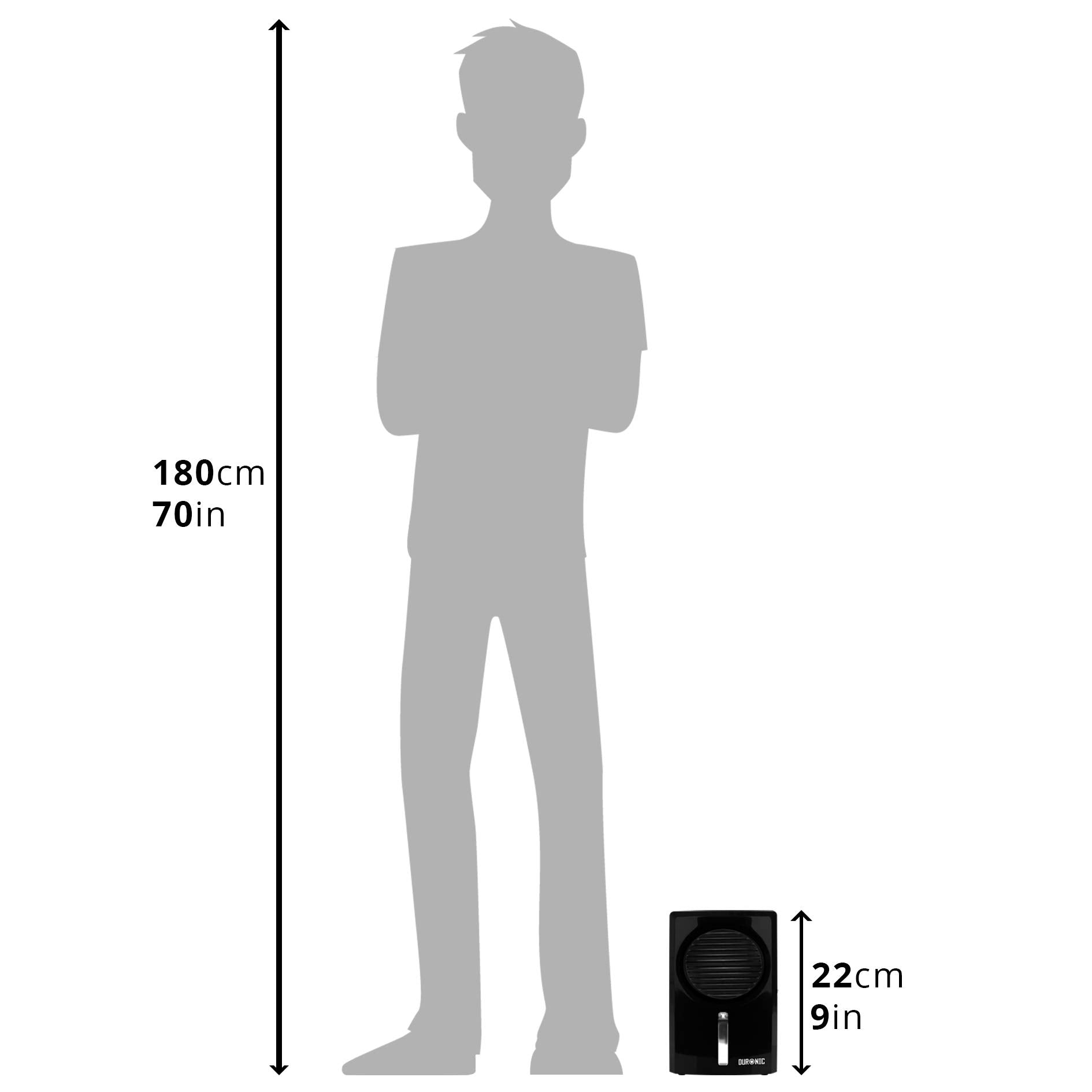 Zoomgoods Compact Dehumidifier DH05 500ML Portable Eco-Efficient Prevent and Absorb Damp, Mould, Moisture Absorber for Home, Kitchen, Garage, Bedroom Black