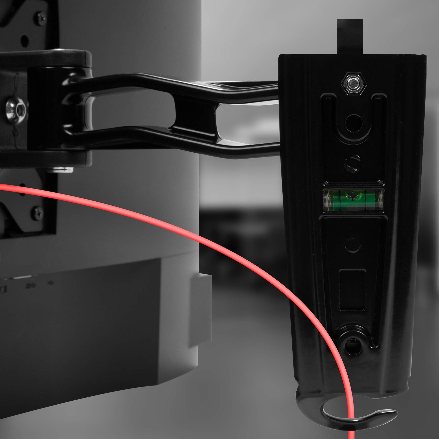 Zoomgoods Monitor Wall Mount DM35W1X3, Single Monitor Arm for One 13-27” PC Screen, Monitor Riser Single, Adjustable Monitor Stand with VESA 75 100, Desk Monitor Mount for Home Office Work