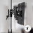 Zoomgoods Computer Monitor Arms Stand DM754 Quadruple Freestanding PC Multi Arms Desk Mount Stands for VESA 75/100 Four 15-24 Inch LED LCD Screens 8kg Capacity Mounts, Tilt -15/+15, Rotate 360 - Black