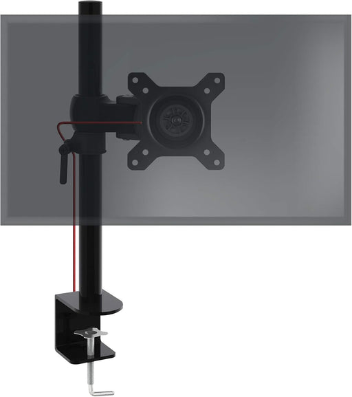 Zoomgoods Monitor Arm Single DM351X1, Single Monitor Arm Stand for One 13-27” PC Screen, Monitor Stand with VESA 75 100, Desk Monitor Mount with 10kg Capacity for Home Office Work