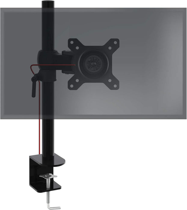 Zoomgoods Monitor Arm Single DM351X1, Single Monitor Arm Stand for One 13-27” PC Screen, Monitor Stand with VESA 75 100, Desk Monitor Mount with 10kg Capacity for Home Office Work
