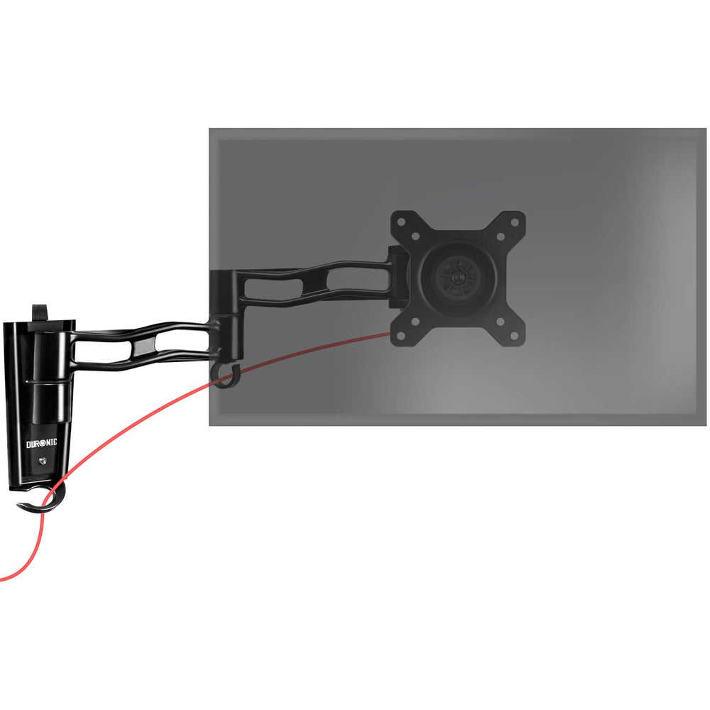 Zoomgoods Monitor Wall Mount DM35W1X3, Single Monitor Arm for One 13-27” PC Screen, Monitor Riser Single, Adjustable Monitor Stand with VESA 75 100, Desk Monitor Mount for Home Office Work