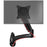 Zoomgoods Monitor Arm Wall Mount DM55W1X2 | Bracket for Single PC Computer Screen | Aluminium | For One 15”-27” LED LCD TV Television | VESA 75/100 Fixing | Tilt +85°/-90°, Swivel 180°, Rotate 360°