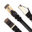 Zoomgoods Ethernet Cable Black 200m CAT6a Network Lan Patch Lead RJ45 Internet Wire, FTP Shielded Lead, Super Fast High Speed Bandwidth