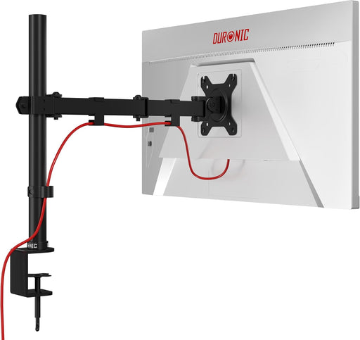 Zoomgoods Single Monitor Arm DM151X3 Height Adjustable Monitor Stand Riser Clamp for 13”-32” PC screens Monitor Desk Mounts with VESA 75/100 Monitor Mount with 8kg capacity Monitor Stand for Desk Gaming