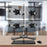 Zoomgoods Computer Monitor Arms Stand DM754 Quadruple Freestanding PC Multi Arms Desk Mount Stands for VESA 75/100 Four 15-24 Inch LED LCD Screens 8kg Capacity Mounts, Tilt -15/+15, Rotate 360 - Black