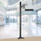 Zoomgoods DM45 DM55 80cm Pole BLACK | Compatible with All Zoomgoods Monitor Desk Mount Arms | Black | Steel | Extra Long | 800mm Length | 32mm Diameter | V-Shaped Clamp Included