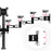 Zoomgoods Triple Monitor Arm Stand DM353, Triple Monitor Stand Adjustable PC Desk Mount for 13-22” Screens 3 Monitor Mount with VESA 75 100 and 8kg Capacity for Home Office Work