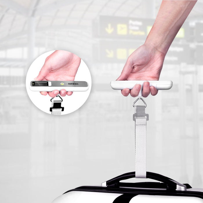 Zoomgoods Digital Luggage Scales LS1019 | 50kg capacity | Weighs Suitcases and Bags | Compact & Portable | Strong Straps | For Air Travel | Battery Included