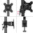 Zoomgoods Monitor Stand Dual DM35V2X1, Double Monitor Arm, Vertical Monitor Mount for Two 13-27” PC Screens, Adjustable Vertical Desk Mounts with VESA 75 100 Home Office Work Monitor Riser
