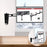 Zoomgoods Monitor Wall Mount DM35W1X3, Single Monitor Arm for One 13-27” PC Screen, Monitor Riser Single, Adjustable Monitor Stand with VESA 75 100, Desk Monitor Mount for Home Office Work