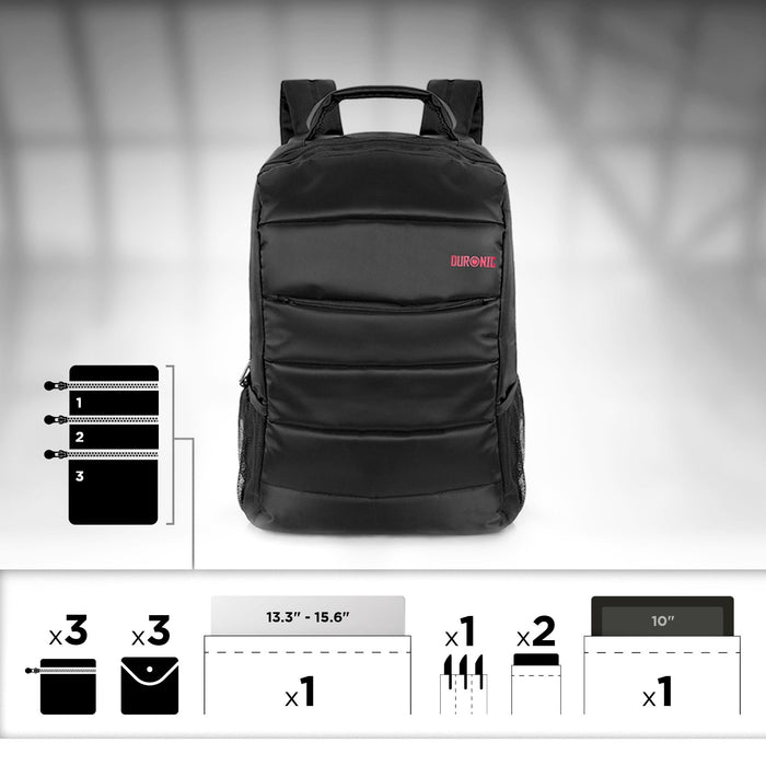 Zoomgoods Travel Laptop Backpack, Work Bag, Lightweight Laptop Bag 15.6” School Rucksack, Backpack for Computer, business, school, Children, Ladies, Gym, Water Resistant, Gift for Women for men LB11