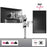 Zoomgoods Monitor Arm Single DM351X3 SR Height Adjustable Monitor Riser Clamp for 13-27” Screens Monitor Stand with VESA 75 100 Desk Monitor Mount with 10kg Capacity for Home Office Work Gaming