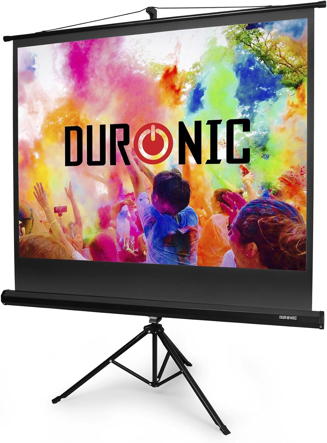 Zoomgoods Tripod Projector Screen TPS86/43 86 Inch Standing Portable Movie Video Projection Screens 4:3 for School Office Home Cinema Theatre with Stand