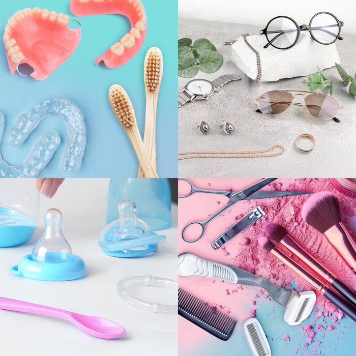 Zoomgoods Ultrasonic Cleaner UC30 Lightweight Jewellery Cleaner with 53KHz Frequency Portable 18W Watch Cleaner Versatile Retainer Cleaner with 300ml Capacity Compact Cleaner for Jewelry Denture Glasses