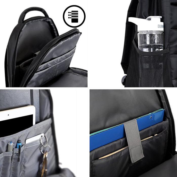 Zoomgoods Travel Laptop Backpack, Work Bag, Lightweight Laptop Bag 15.6” School Rucksack, Backpack for Computer, business, school, Children, Ladies, Gym, Water Resistant, Gift for Women for men LB11