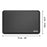 Zoomgoods Anti-Fatigue Mat DM-MAT2, Office Sit Stand Desk Floor Mat, Ergonomic Support for Feet, Hips, Legs & Back, Comfort and Relief for Standing at Work or Kitchen, 71cm x 43cm - Black