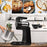 Zoomgoods Stand & Hand Mixer SM3, Mixer for Baking, 300W Hand Held Mixer Stand with 5 Accessories, Free Standing Food Mixer for Bread, Cakes & Doughs