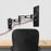 Zoomgoods Monitor Wall Mount DM35W1X3, Single Monitor Arm for One 13-27” PC Screen, Monitor Riser Single, Adjustable Monitor Stand with VESA 75 100, Desk Monitor Mount for Home Office Work