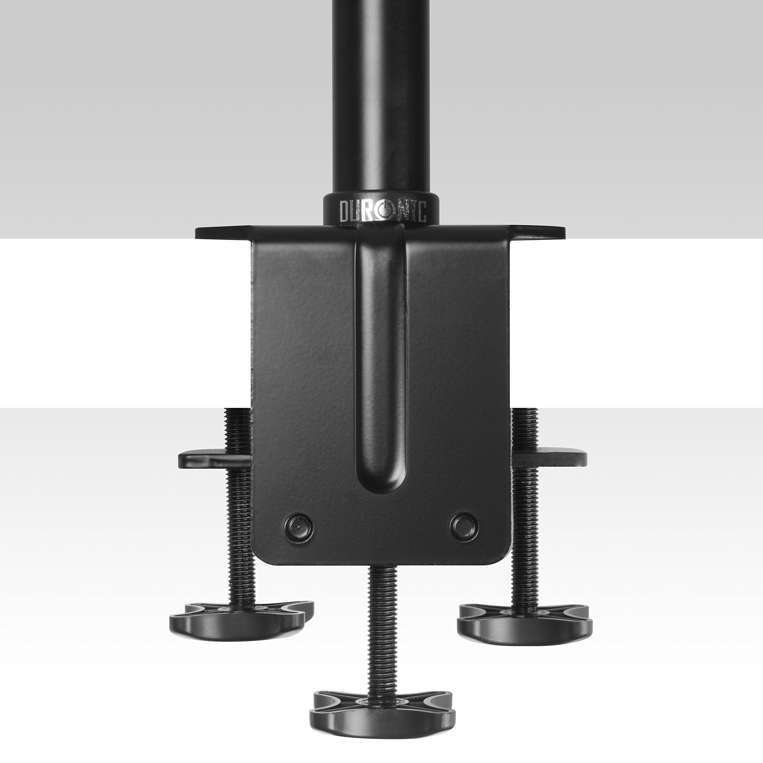 Zoomgoods Monitor Stand Pole DM453 100cm BLACK | Compatible with All Zoomgoods Monitor Desk Mount Arms | Black | Steel | Extra Extra Long | 1000mm Length | 32mm Diameter | Extra-Wide Clamp Included