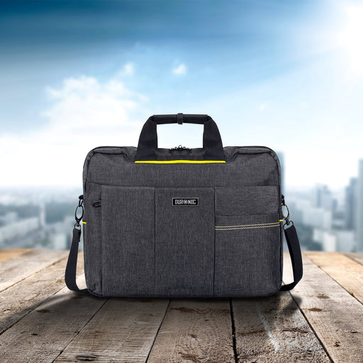 Zoomgoods LB14 Messenger Bag Water Resistant Nylon Crossbody Shoulder Bags for Men & Women, 15.6” Laptop Sleeve, Business Travel Hand Cabin Bag, Work, School, Gym, Over the Shoulder Side Bags, Black