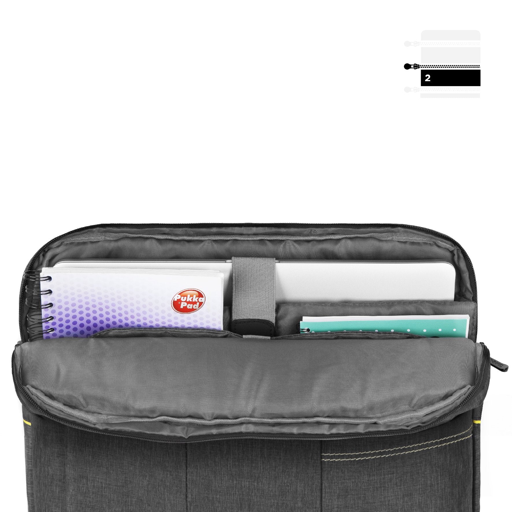 Zoomgoods LB14 Messenger Bag Water Resistant Nylon Crossbody Shoulder Bags for Men & Women, 15.6” Laptop Sleeve, Business Travel Hand Cabin Bag, Work, School, Gym, Over the Shoulder Side Bags, Black