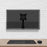 Zoomgoods Monitor Arm Wall Mount DM65W1X1 | Bracket for Single PC Computer Screen | Aluminium | For One 15”-27” LED LCD TV Television | VESA 75/100 Fixing | Tilt +85°/-90°, Swivel 180°, Rotate 360°